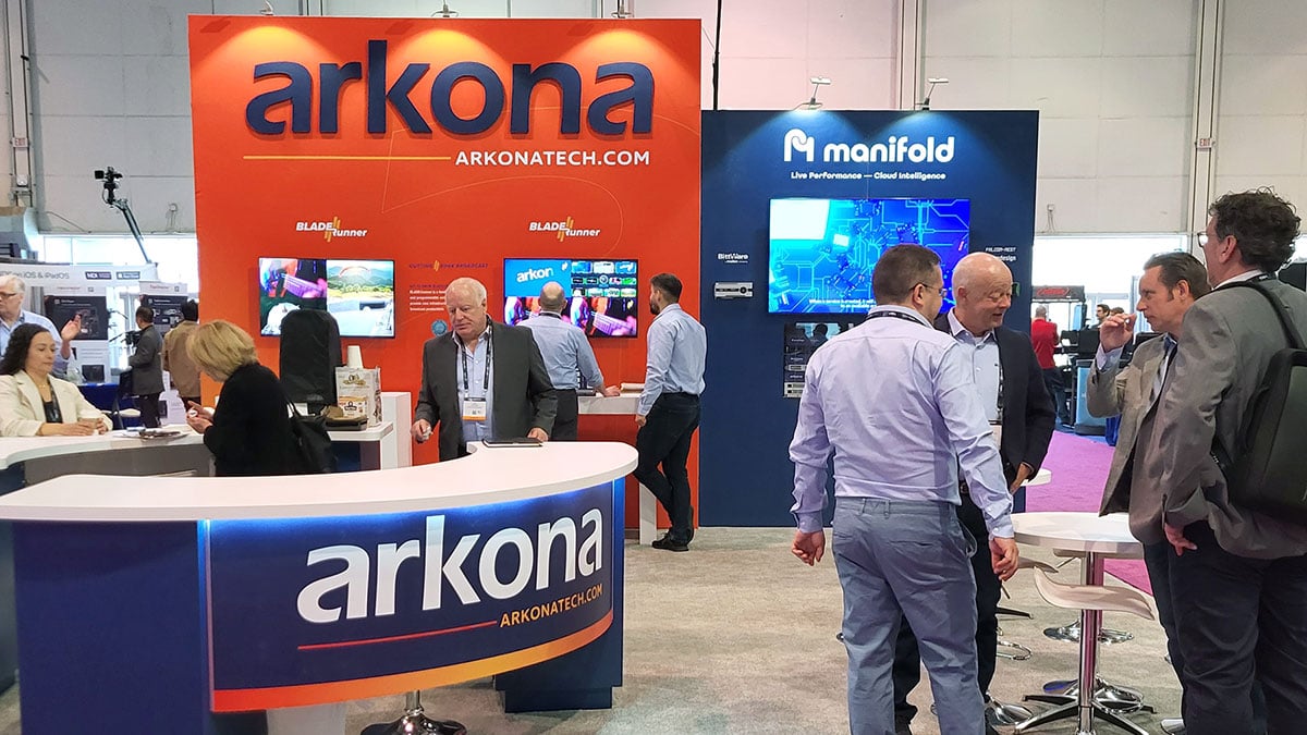 Arkona Manifold booth at NAB 2023