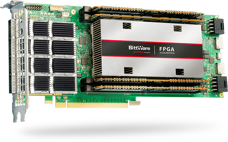 XUP-VV8 PCIe Card with Xilinx VU13P FPGA - BittWare XUP-VV8 PCIe Card with Xilinx VU13P FPGA - BittWare